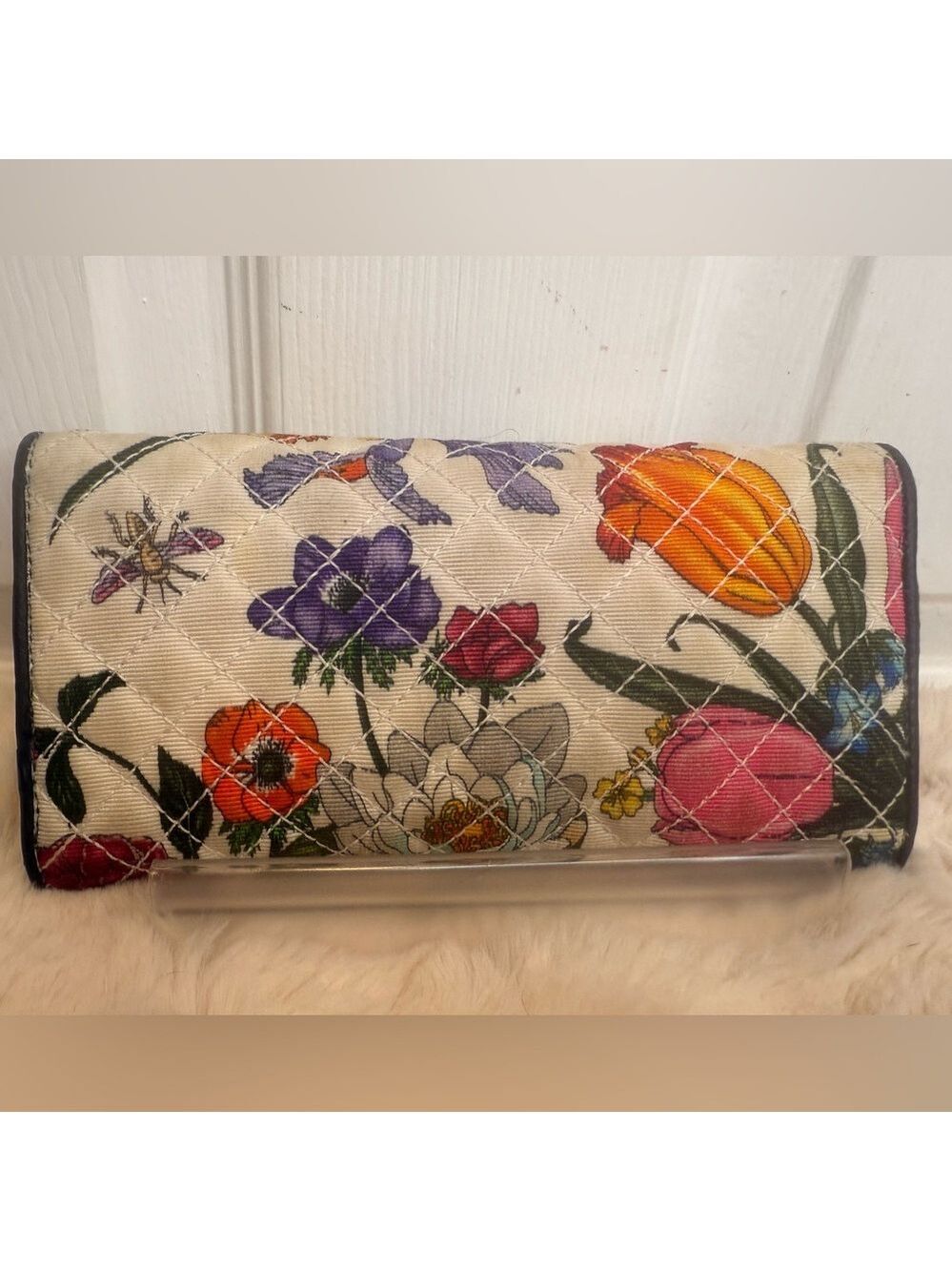 GUCCI ZUMI FLORA CANVAS LEATHER LONG BIFOLD WALLET 8BE1524

. - Picture 3 of 16